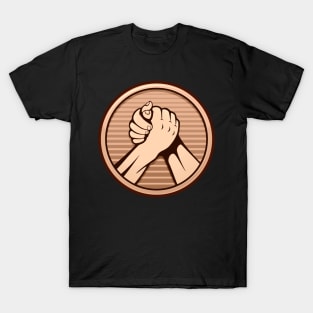 Arm Wrestling Bronze T-Shirt